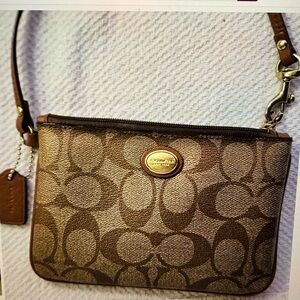 Coach Brown Signature Crossbody Bag